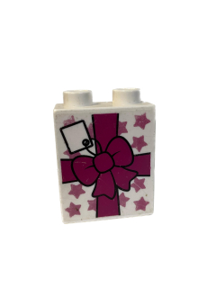 Lego Duplo kostka s potiskem dárku růžová